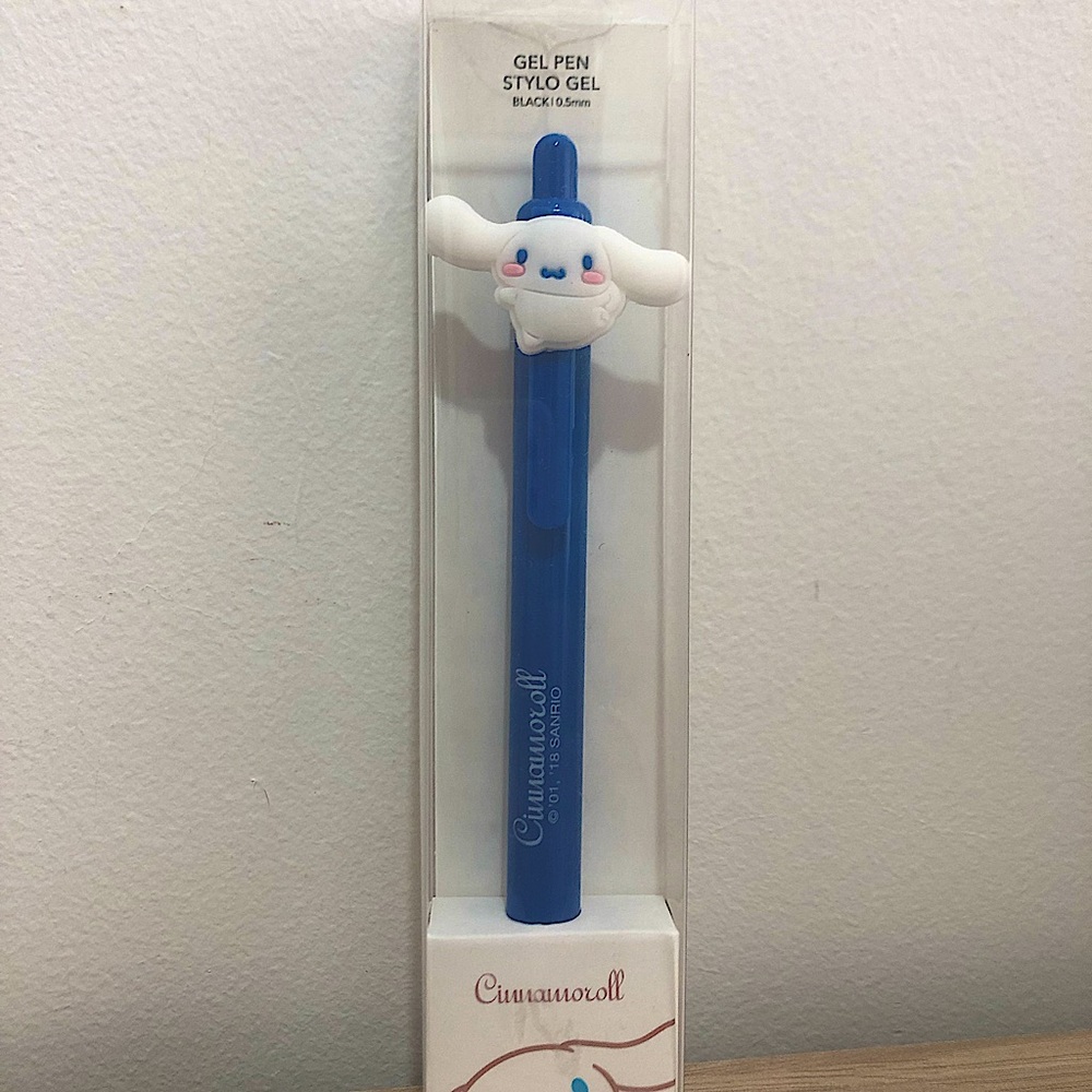 Authentic Sanrio Cinnamonroll Gel Pen 0.5mm Black Ink, Made In Tokyo Japan
